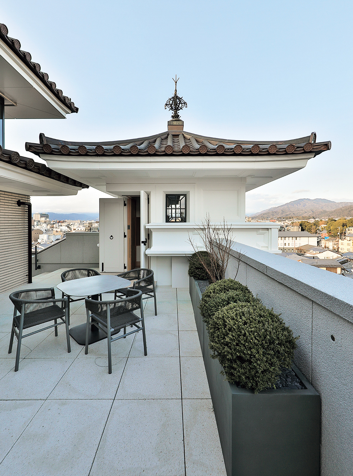 「帝国ホテル 京都」「インペリアルスイート」のテラス