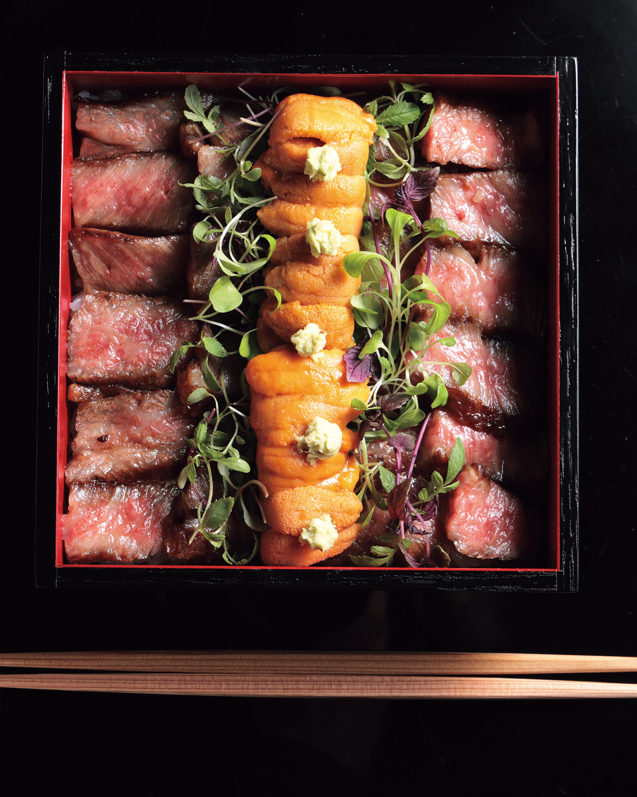 「鷹庵」の京都平井牛 重箱