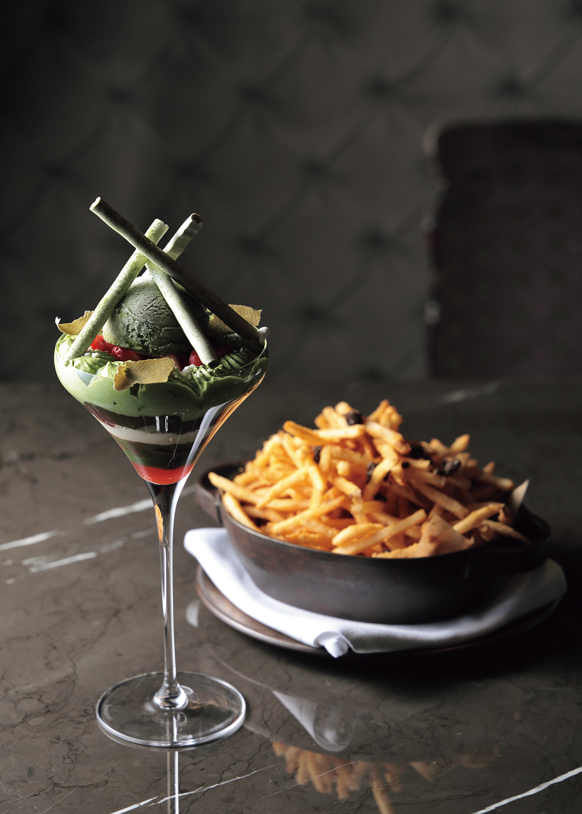 「ザ・ラウンジ&バー」の抹茶パフェ