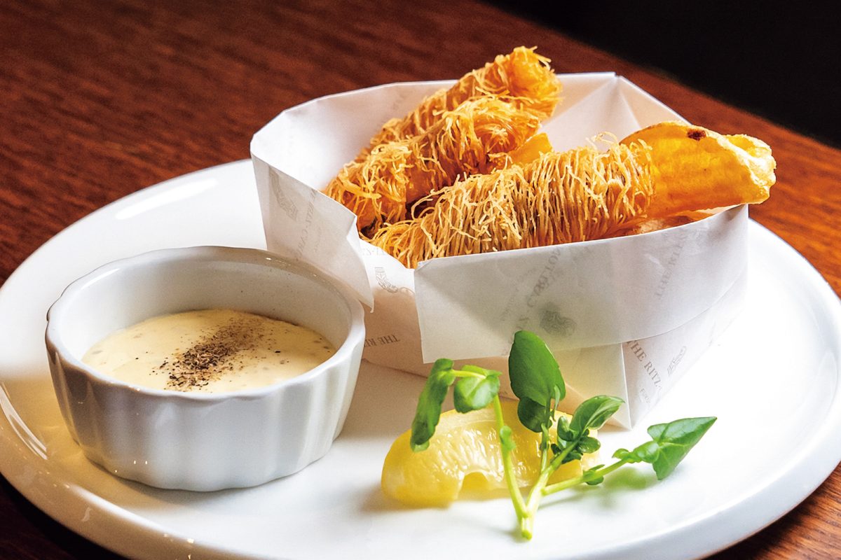 「The Lobby Lounge ＆ Bar」フィッシュアンドチップス 山椒タルタルソース