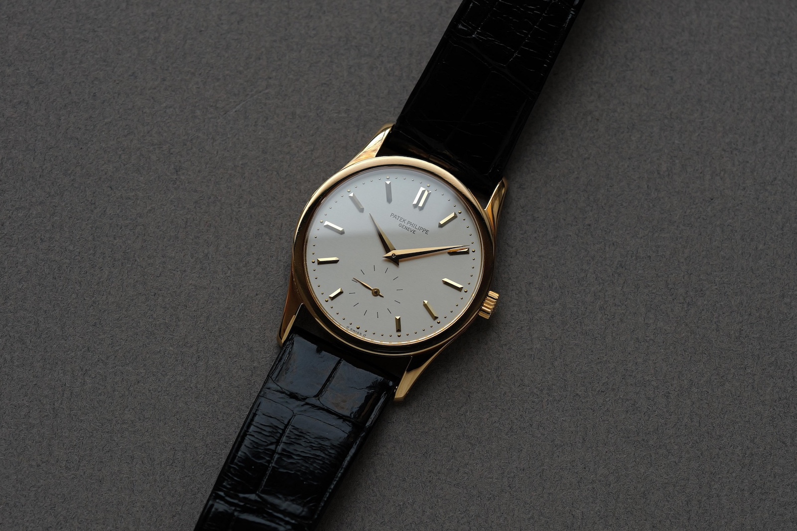 18mm時計ベルト黒パテックフィリップ3796カラトラバ PATEKPHILIPPE