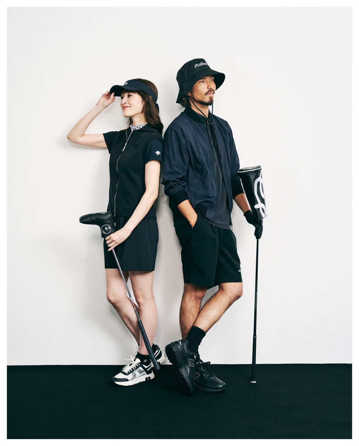ゴルフコーディネート／ブラックコーディネート／GOETHE GOLF STYLE 2026SS】