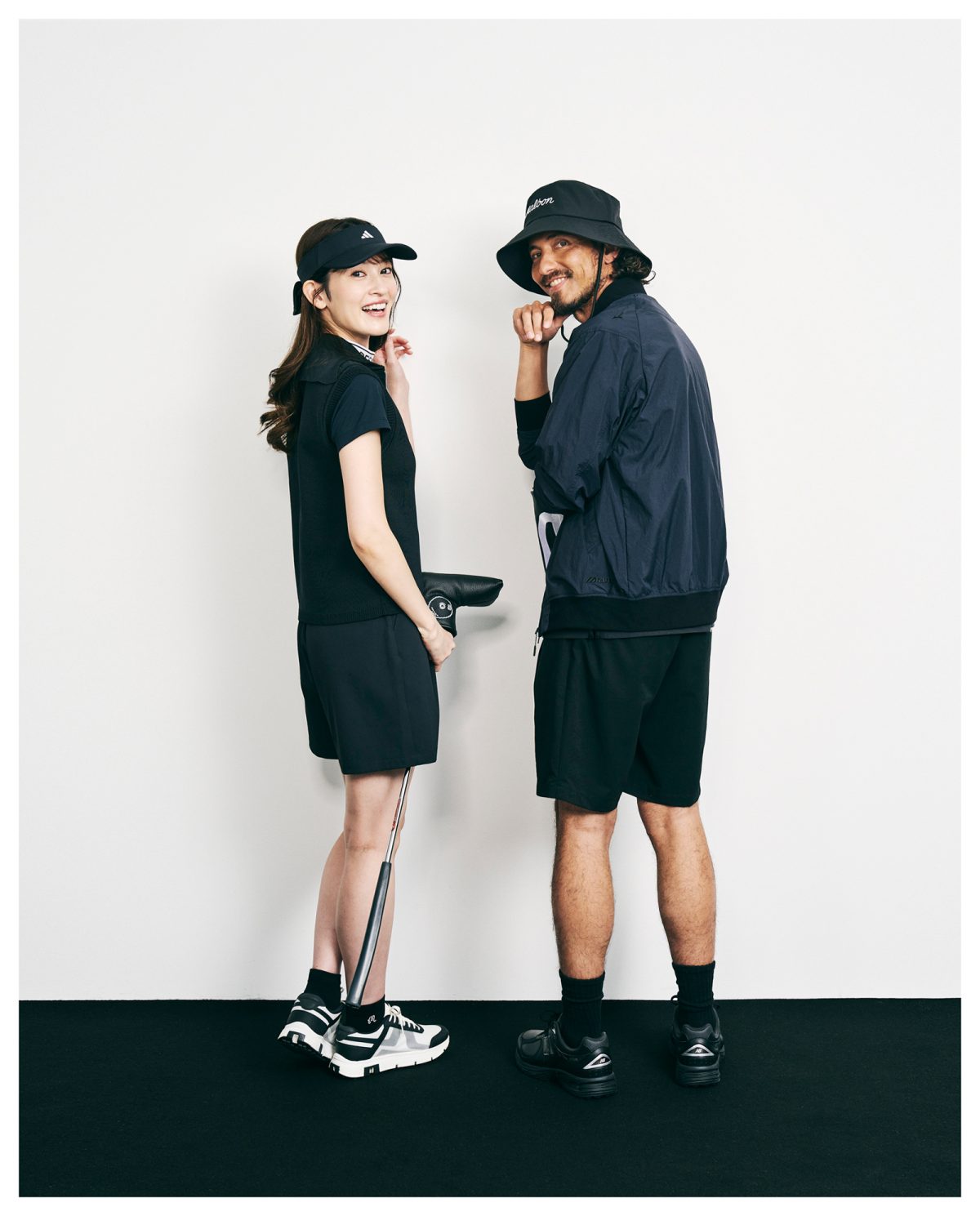 ゴルフコーディネート／ブラックコーディネート／GOETHE GOLF STYLE 2026SS】