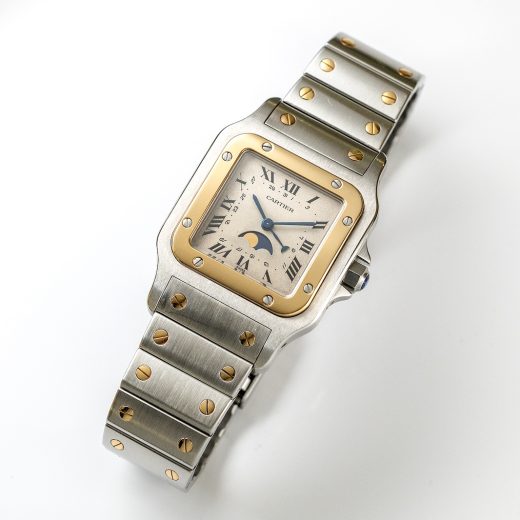 カルティエ「サントス ガルべ LM ムーンフェイズ　Ref.119901」