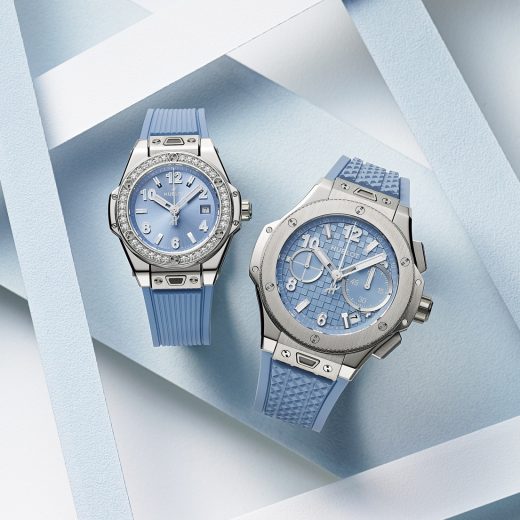 ウブロの「ビッグ・バン オリジナルチタニウム コールブルー」と「ビッグ・バン ワンクリック スチール コールブルー ダイヤモンド」