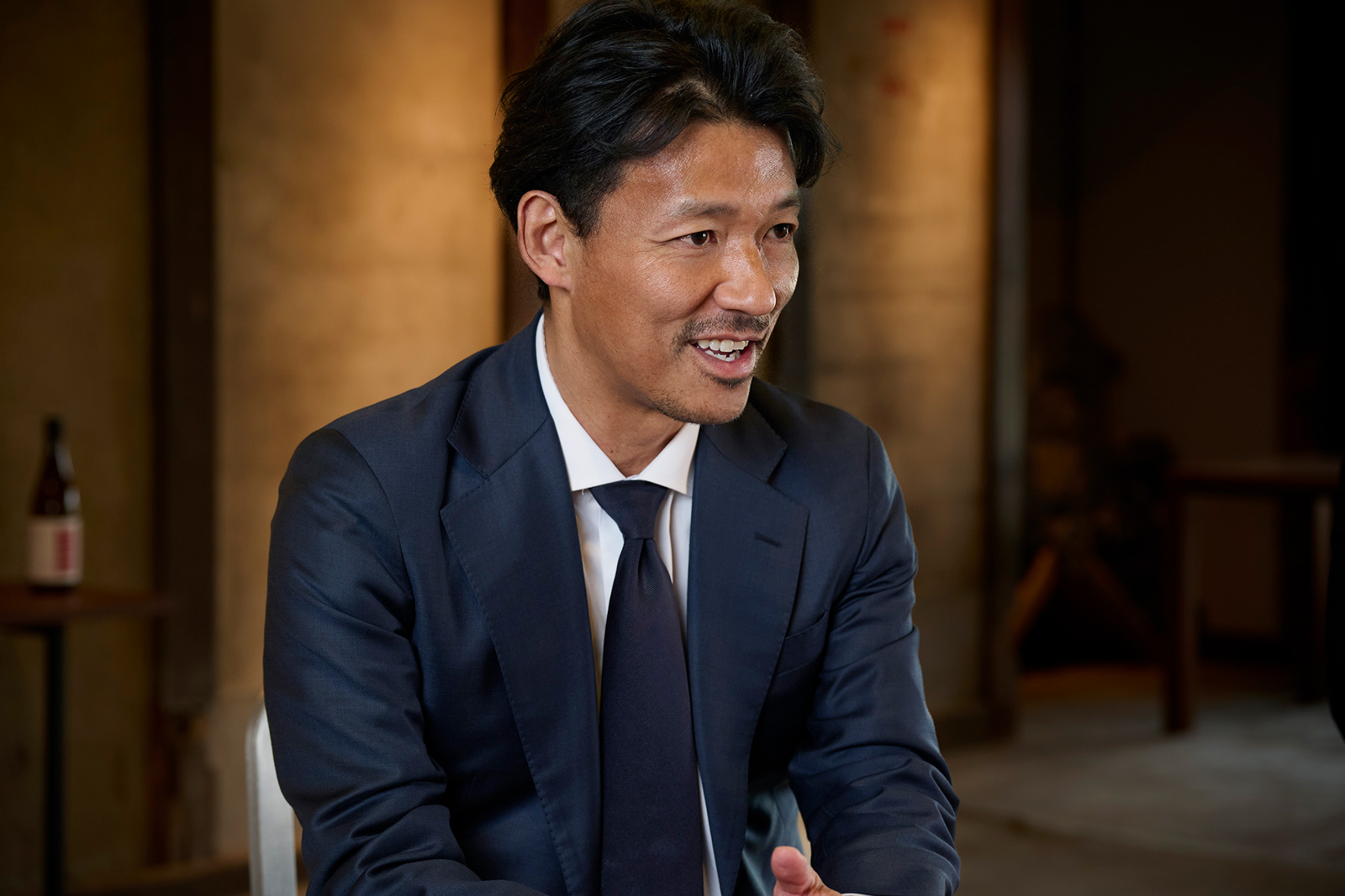 山三酒造 蔵元の荻原慎司氏