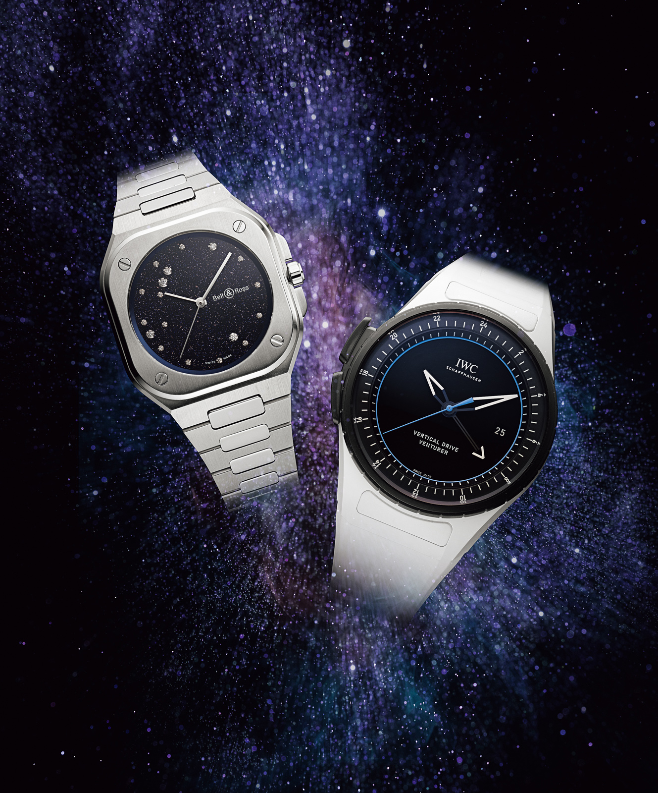 ベル&ロス「ブルー ダイヤモンド イーグル」とIWC「パイロット・ウォッチ・ベンチュラー・バーティカル・ドライブ」