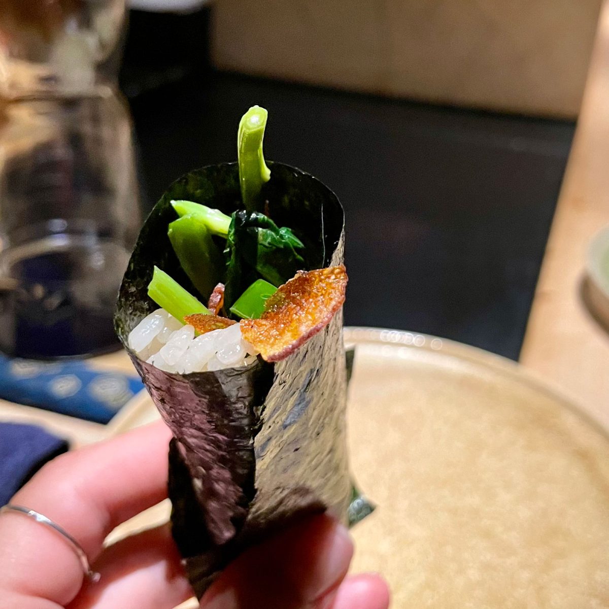宇田津鮨／季節の糸島野菜の手巻き