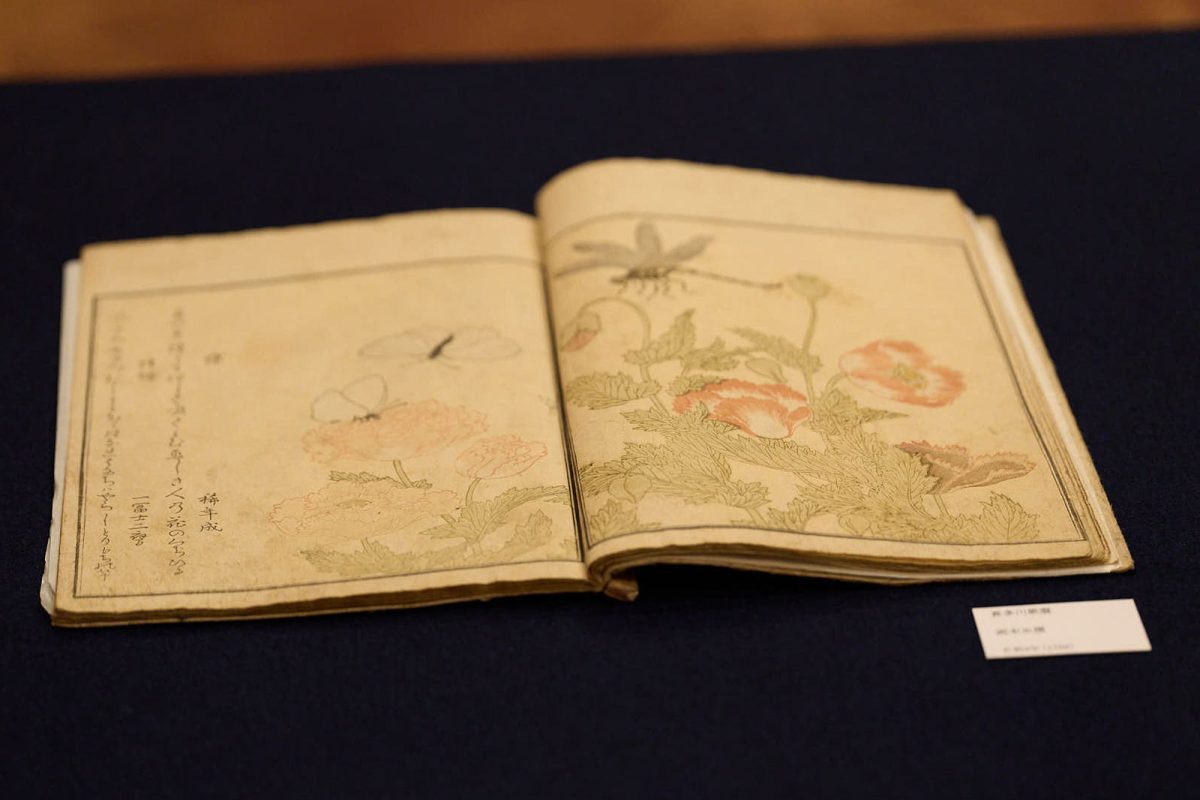 喜多川歌麿 「画本虫撰」 天明8年（1788年）／帝国ホテル 東京で開催された「JAPANESE ESSENCE SALON 特別美術館 ―浮世絵―」。