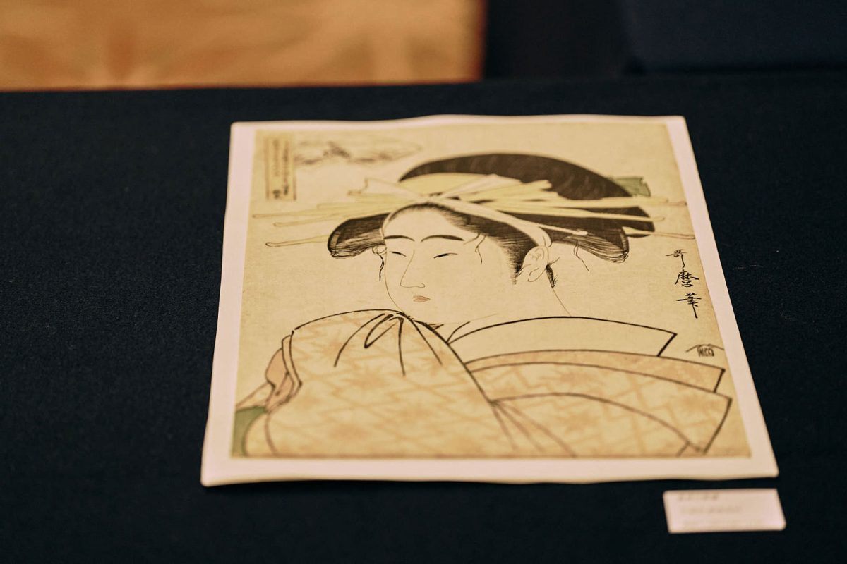 喜多川歌麿 大判錦絵「六玉川　井手玉川」寛政7〜8年（1795〜1796年）／帝国ホテル 東京で開催された「JAPANESE ESSENCE SALON 特別美術館 ―浮世絵―」。