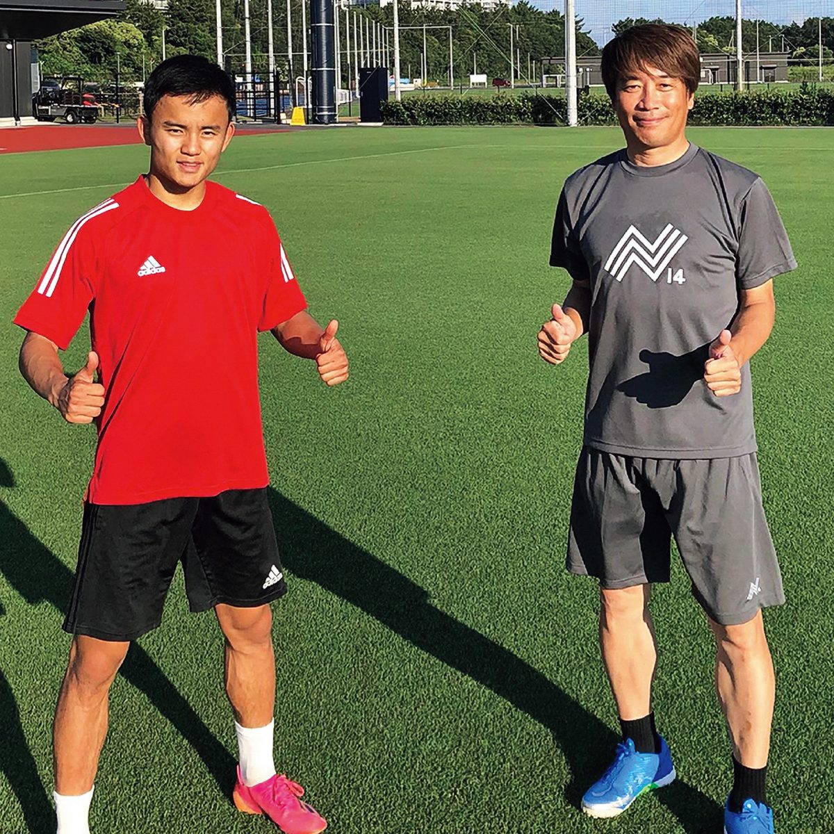 久保建英選手と中西氏