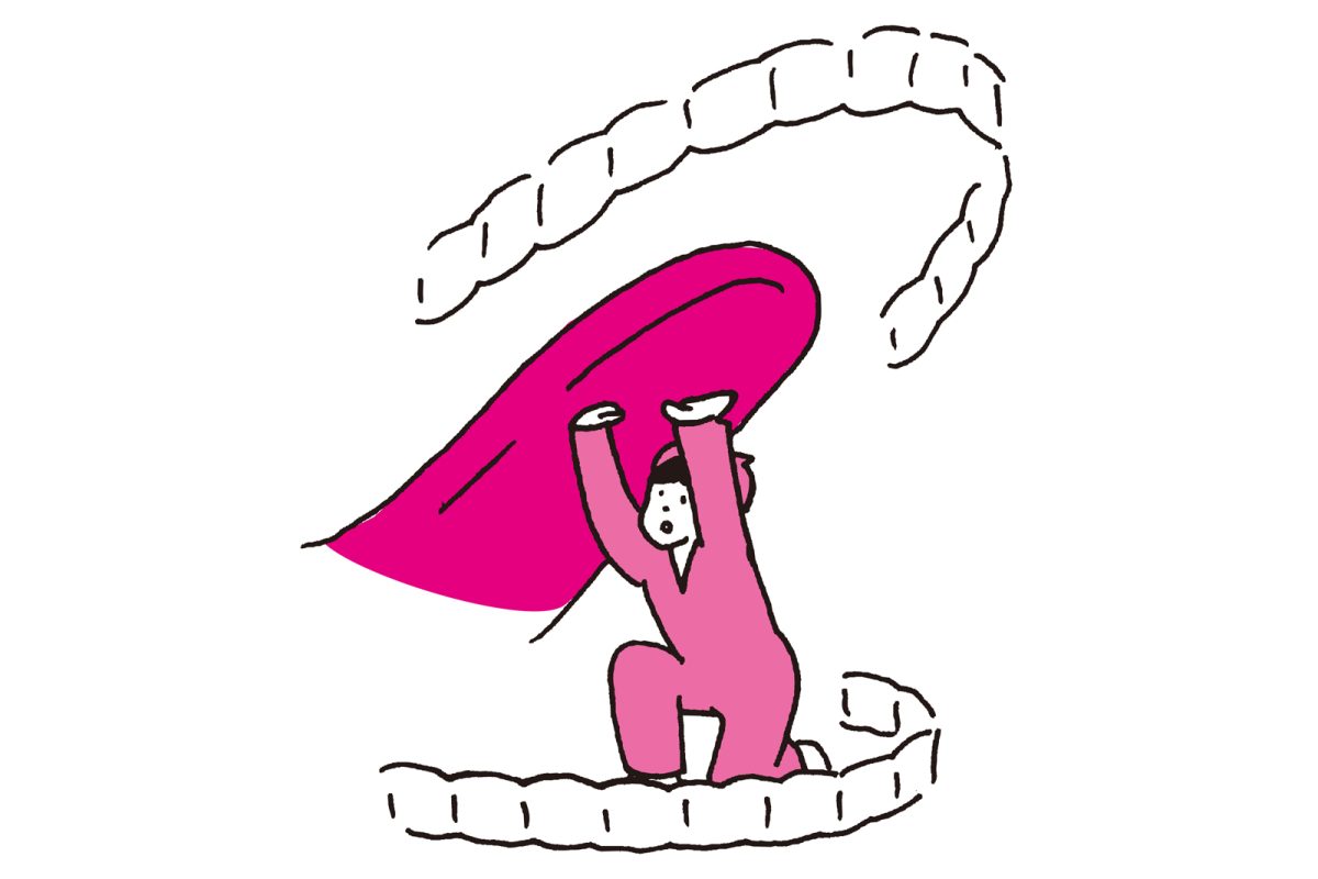 舌の位置のイラスト