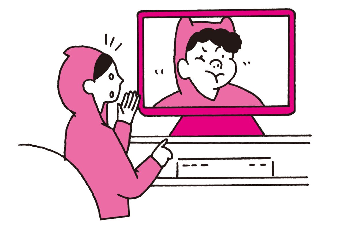舌回しのイラスト