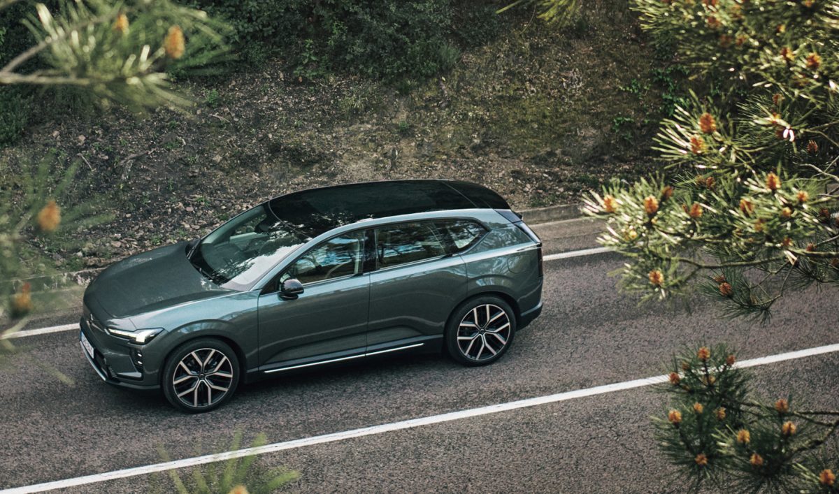 上から見た「Volvo EX60」