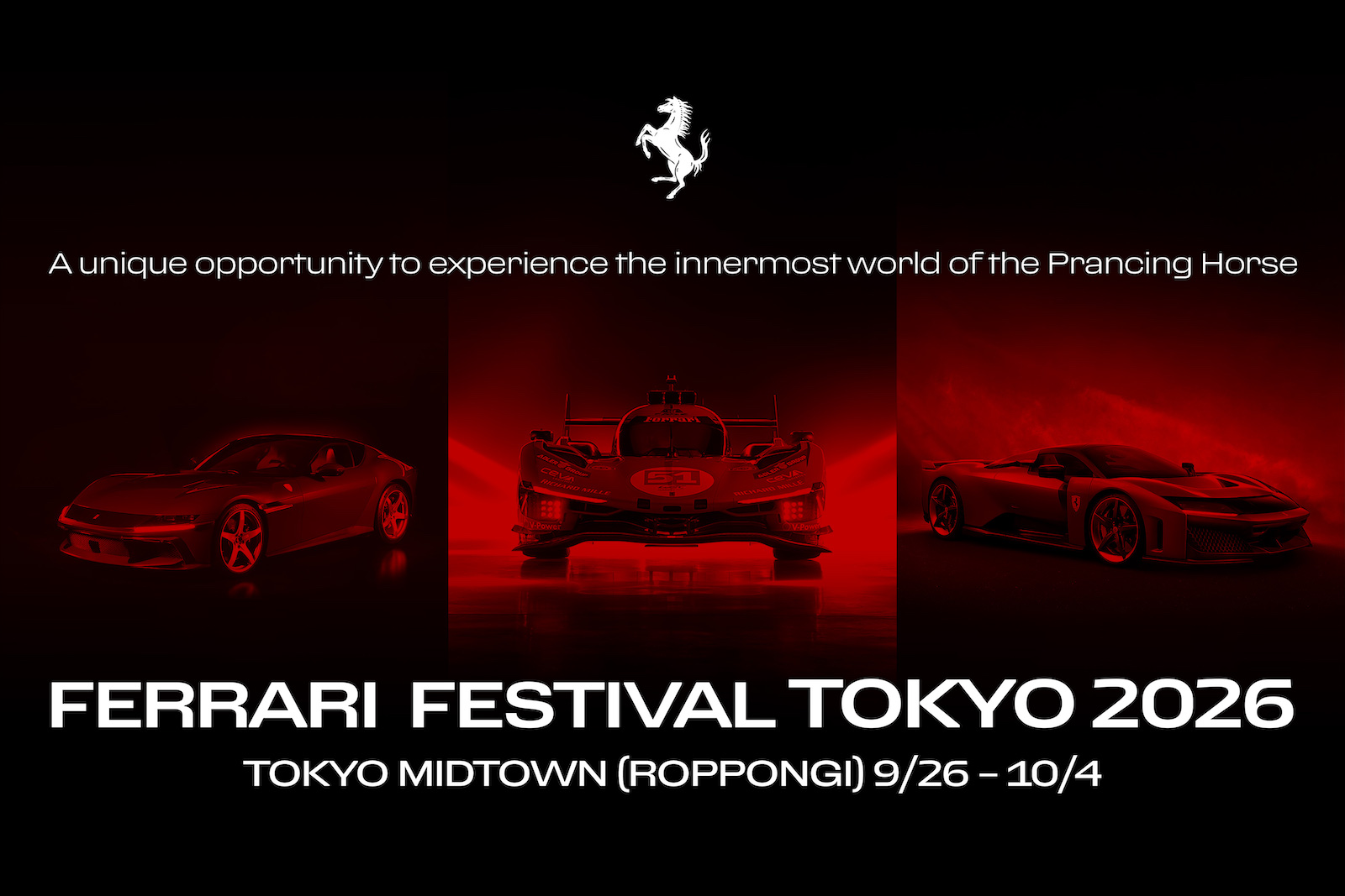 六本木がフェラーリに染まる9日間。「Ferrari Festival Tokyo 2026
