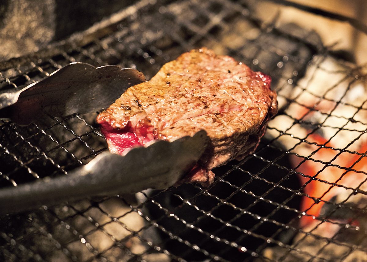 「Bon Corone」の薪窯焼きステーキ