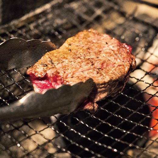 「Bon Corone」の薪窯焼きステーキ