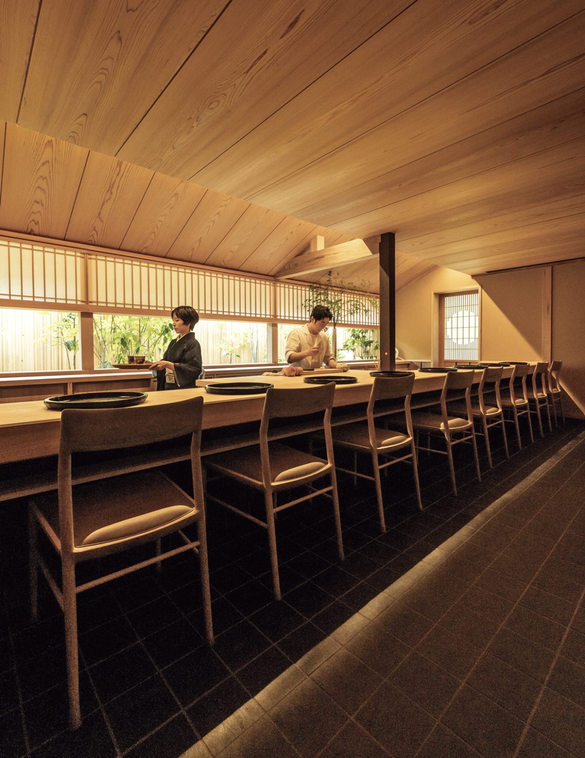 「研野」のカウンター