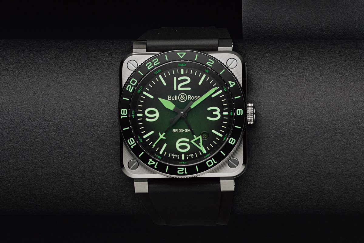 ベル＆ロス｜BR-03 GMT グリーン ラム