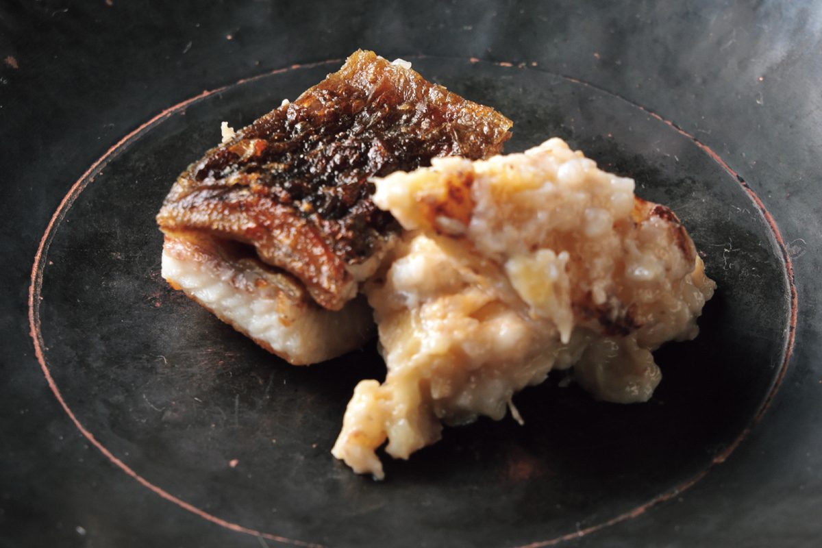 「MUBE」の天然鰻と甘蕉の熟酢