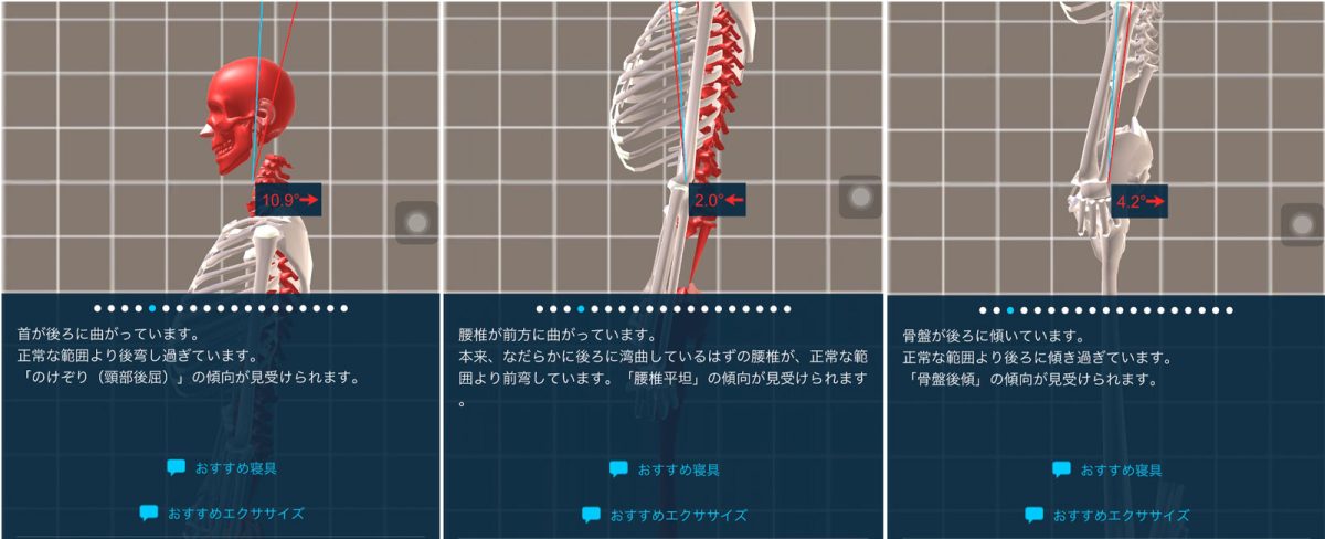 日本橋西川 本店／オーダー枕体験記／測定結果