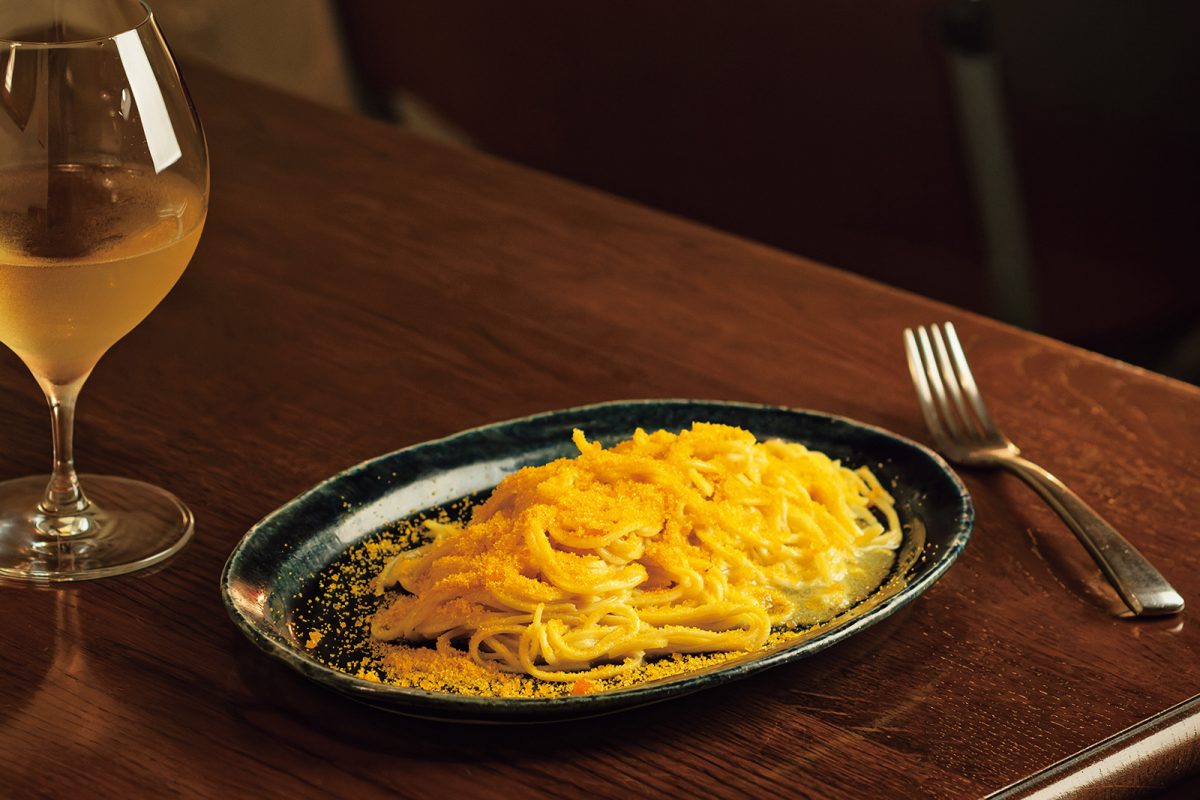 「TOKYO PASTA WORKS」のからすみ