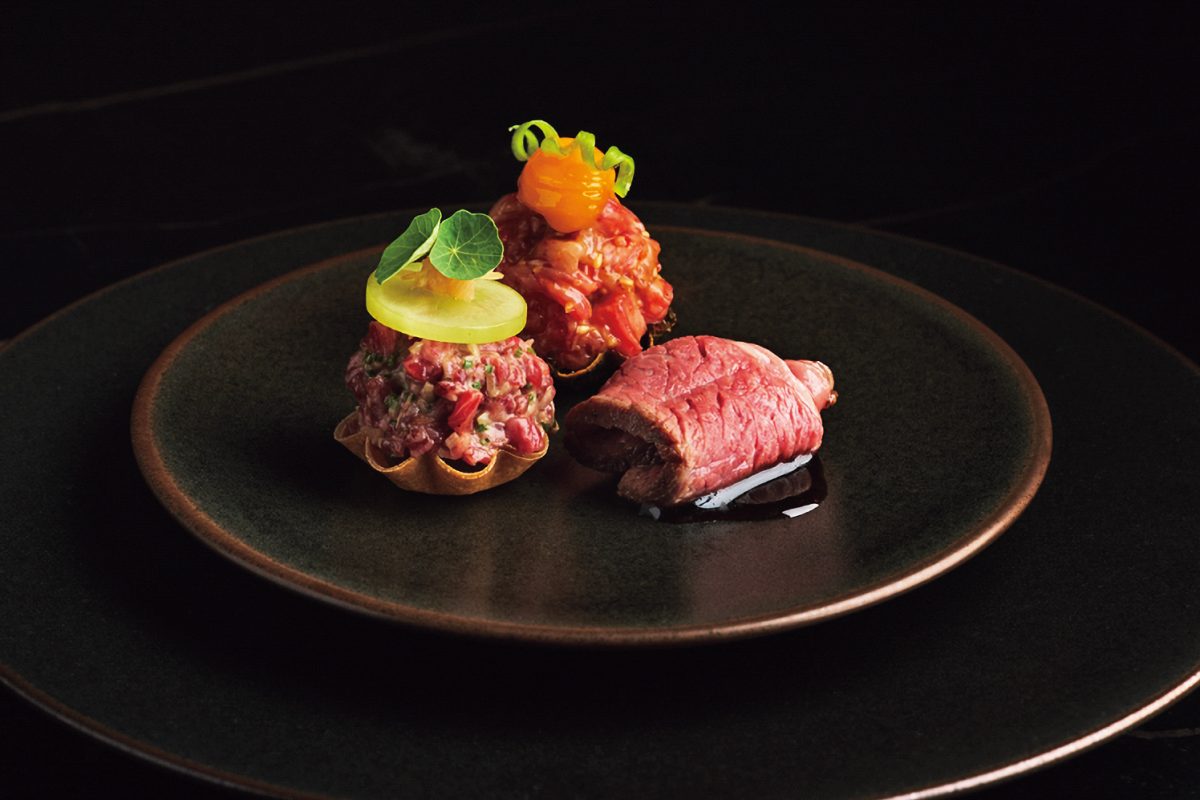 「和牛焼肉 千」の近江牛の前菜盛り