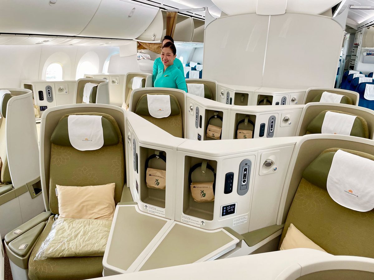 ベトナム航空の機内