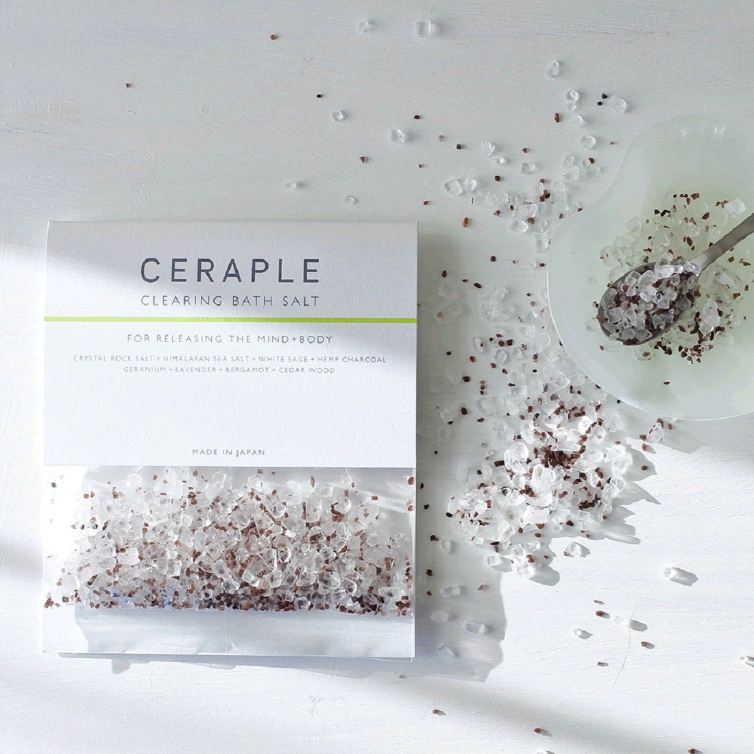 自宅のお風呂で心と身体を整える 癒しと浄化の セラプル クリアリング バスソルト まつゆう 仕事が楽しければ人生も愉しい Goethe 男性ライフスタイル誌