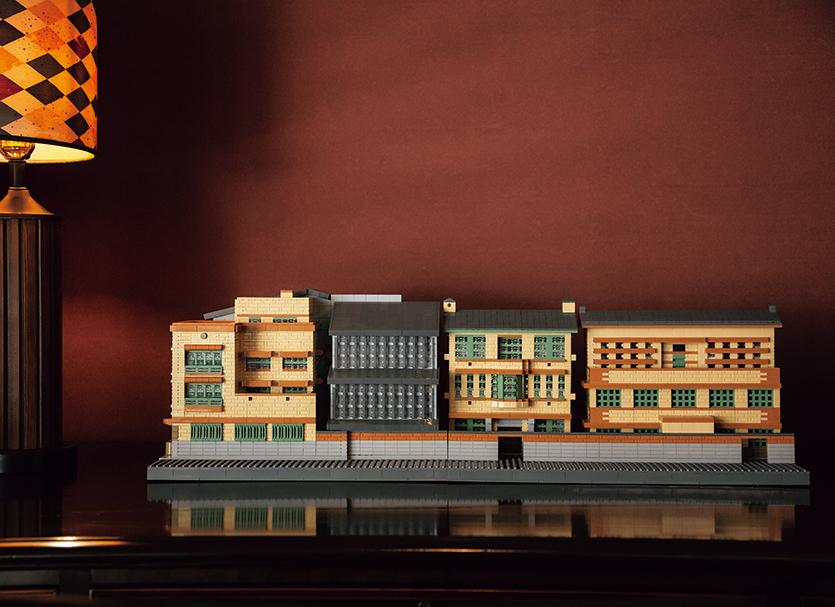 LEGOでつくられた丸福樓の全貌