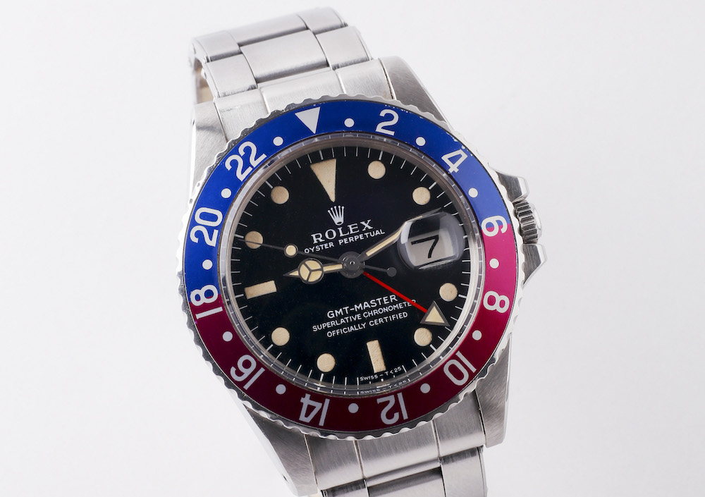 正規店在庫 ROLEX 1675 / 16750 GMT ベゼルインサート フクシアの通販