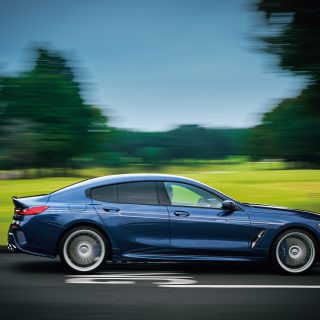 走るBMWアルピナ「B8グラン・クーペ」