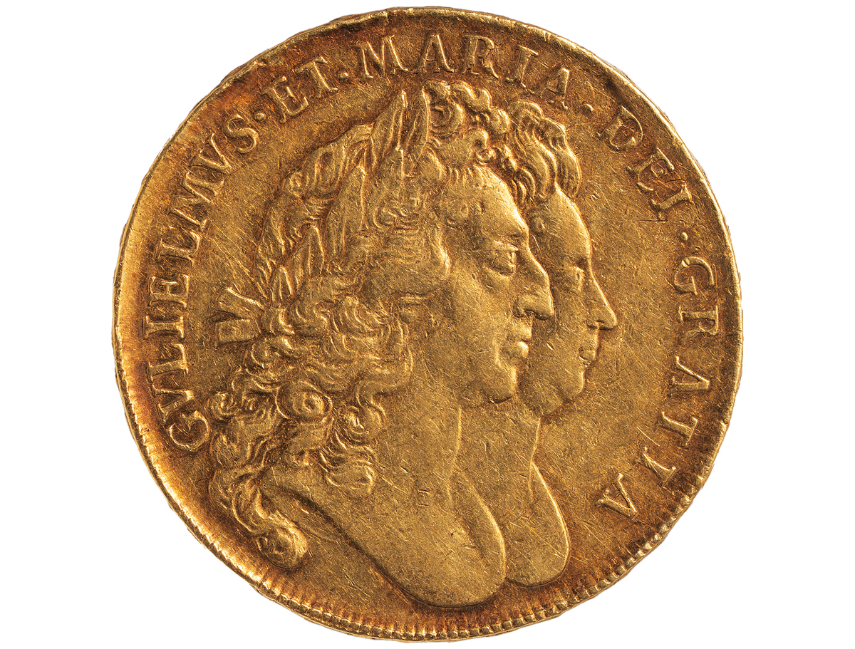 ウィリアム3世＆メアリー2世の5ギニー金貨