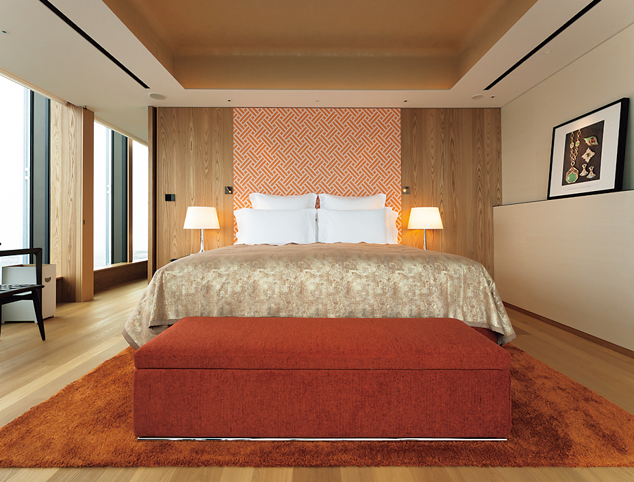 「ブルガリ ホテル 東京」のベッドルーム