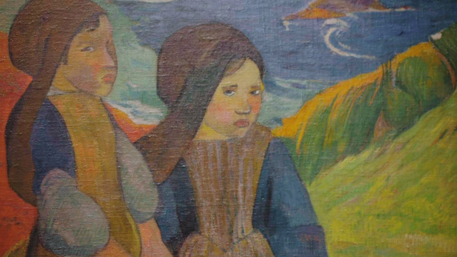 ポール・ゴーガン《海辺に立つブルターニュの少女たち》（部分）1848-1903
　油彩，カンヴァス　国立西洋美術館（旧松方コレクション）
